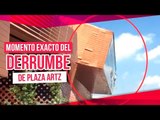 Momento exacto del derrumbe en plaza Artz Pedregal | Noticias con Yuriria Sierra