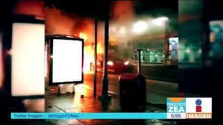 Unidad de Metrobús se incendia en la avenida Insurgentes | Noticias con Francisco Zea