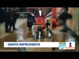 ¡Señora imprudente en el Metro! | Noticias con Francisco Zea