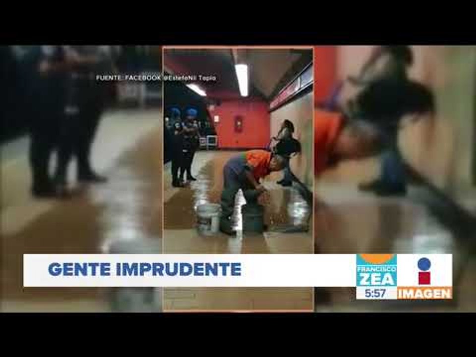 ¡Señora imprudente en el Metro! | Noticias con...
