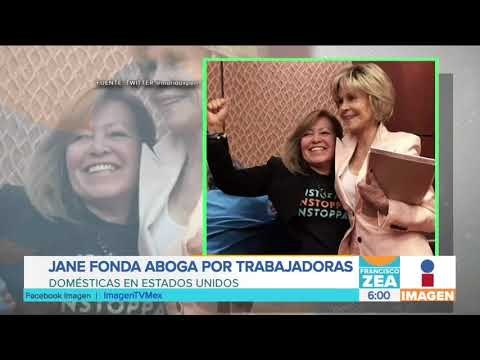 Jane Fonda aboga por trabajadoras domésticas en Estados Unidos | Noticias con Francisco Zea
