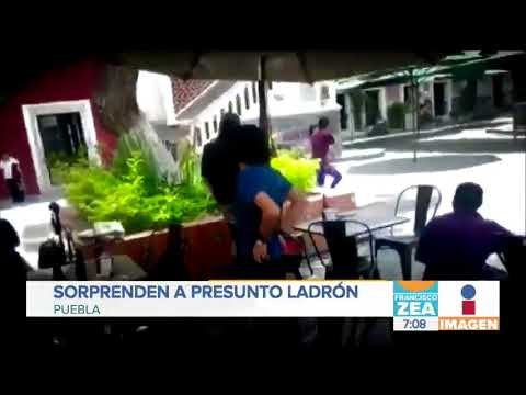 Sorprenden a presunto ladrón, lo agarran a patadas | Noticias con Francisco Zea