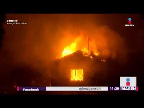 Por qué se incendió terriblemente Atenas | Noticias con Yuriria Sierra