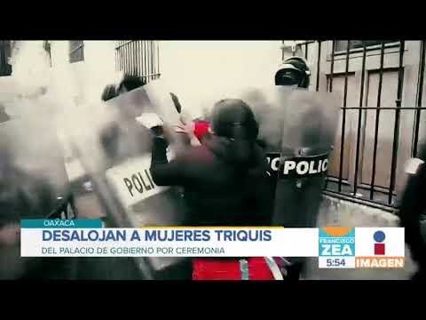 Desalojan a mujeres triquis de palacio de gobierno | Noticias con Francisco Zea
