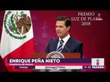 Peña Nieto entregó el premio Luz de Plata | Noticias con Yuriria Sierra