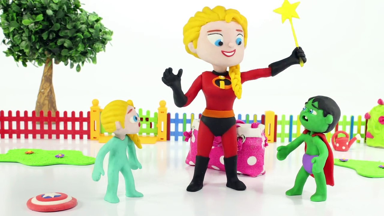 SUPERHERO BABIES PLAYING WITH PLAY DOH ❤ SUPERHERO PLAY DOH CARTOONS FOR KIDS