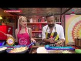 ¡Lorena Herrera preparó alambre de camarones en la Cocina de Solteros! | Sale el Sol