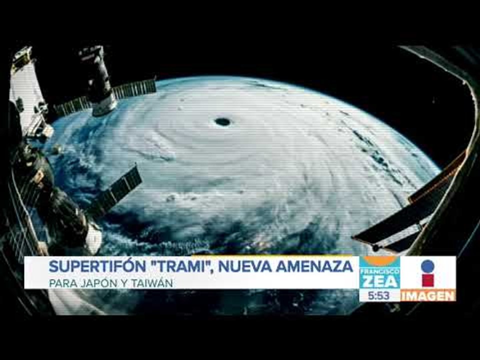 ¡Impresionantes imágenes del supertifón 'Trami'! | Noticias con Francisco Zea