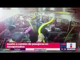 Video de asalto a camión de pasajeros en Azcapotzalco | Noticias con Yuriria Sierra