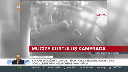 Mucize kurtuluş kamerada