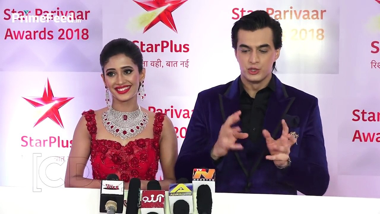 Naira And Kartik At Star Parivaar Awards 2018 | Shivangi Joshi And Mohsin Khan Interview