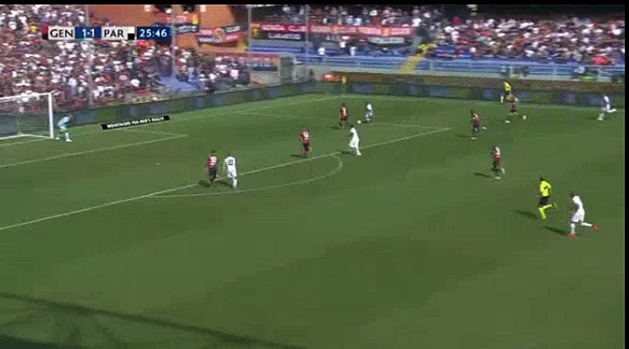 Genoa 1   -   2  Parma  07/10/2018  Siligardi L. (Rigoni L.), Parma Super Amazing Goal 26 ' HD Full Screen ITALY: Serie A - Round 8 .