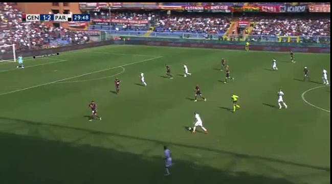 Genoa 1 - 3 Parma 07/10/2018 Ceravolo F. (Barilla A.), Parma Super Amazing Goal 30 ' HD Full Screen ITALY: Serie A - Round 8 .