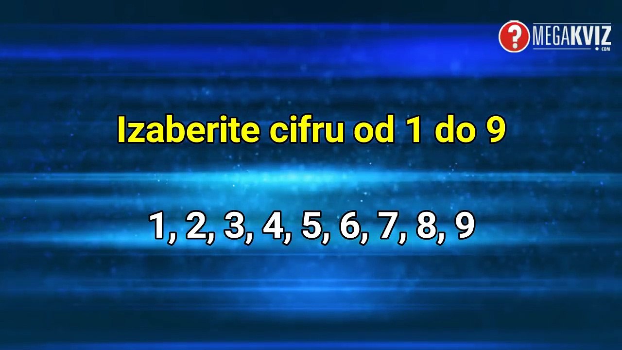 Izaberite broj i mi ćemo vam reći koliko imate godina