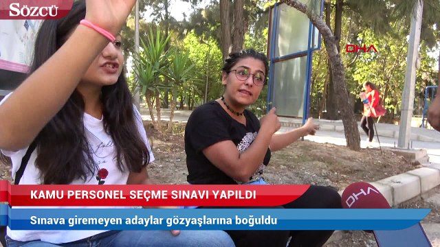 KPSS'ye giremeyen adaylar gözyaşlarına boğuldu