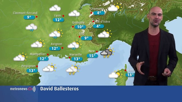 Votre météo du lundi 8 octobre : un temps humide et nuageux