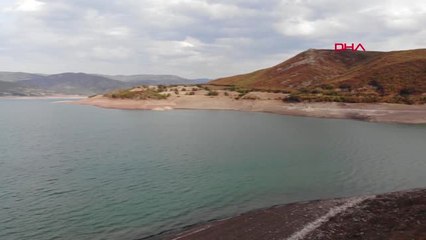 Tokat Almus Barajı'nda Sular Çekildi