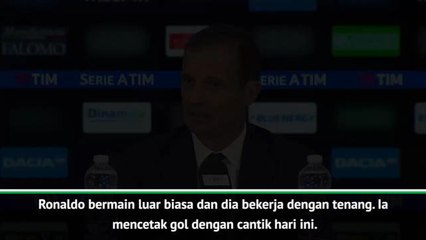 Ronaldo luar biasa dalam kemenangan Juve - Allegri