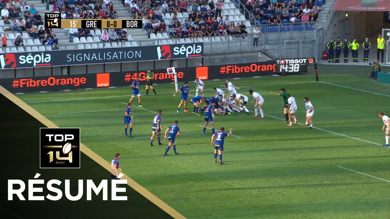 TOP 14 - Résumé Grenoble-Bordeaux-Bègles: 28-25 - J7 - Saison 2018/2019