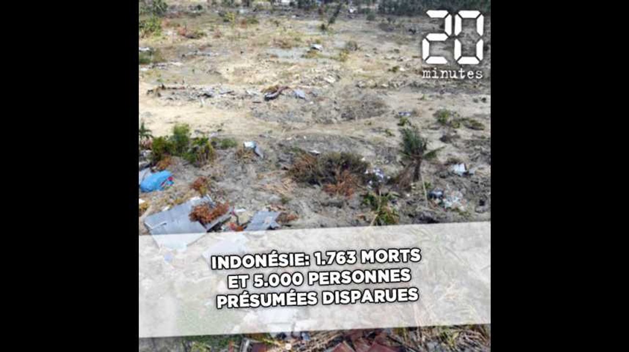 Indonésie: 1.763 morts et 5.000 personnes présumées disparues