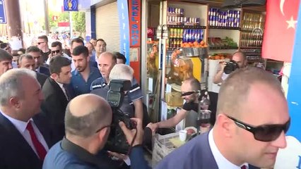 TBMM Başkanı Yıldırım, Esnafı Ziyaret Etti