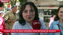 Yılmaz Özdil’in imza gününde uzun kuyruklar oluştu!