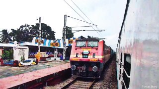 HUMSAFAR GETTING CHASED BY INTERCITY | BACK TO BACK SRC WAP-4 OVERTAKES ON SER