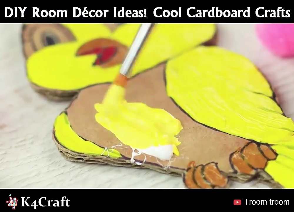 DIY Room Décor Ideas! Cool Cardboard Craftsvia Troom Troom easy DIY