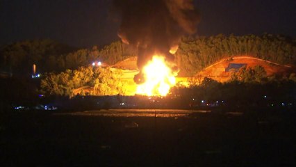 고양 휘발유 탱크 화재 13시간째...진화 작업 지연 / YTN