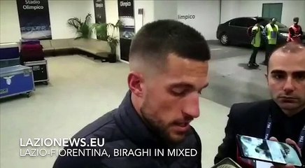 LAZIO-FIORENTINA, BIRAGHI IN MIXED ZONE