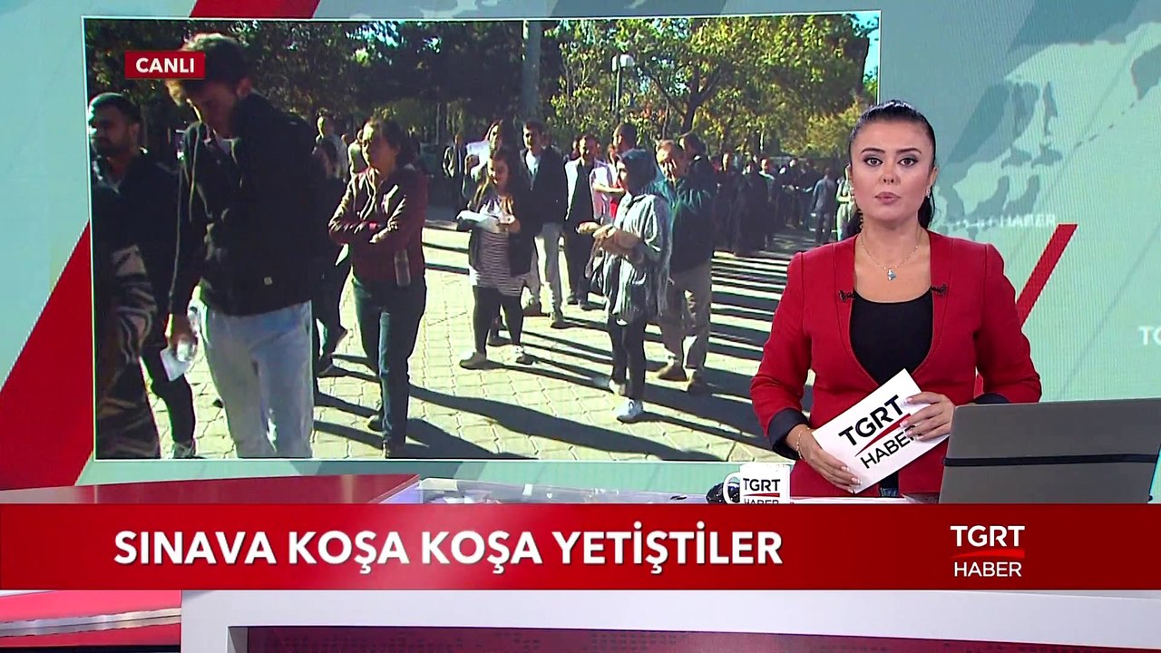 Sınava Koşa Koşa Yetiştiler