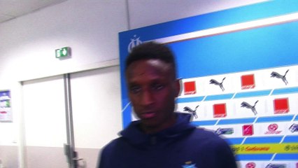 Bouna Sarr en zone mixte après la victoire face à Caen