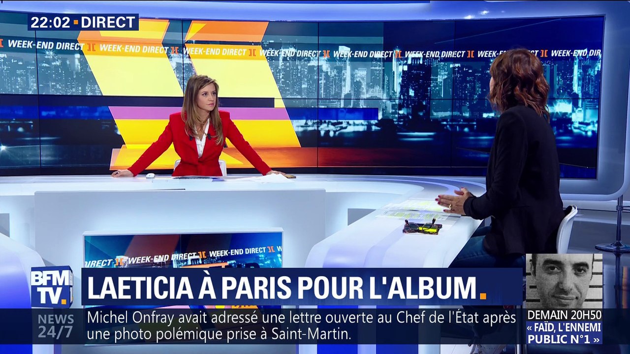 Laeticia Hallyday à Paris pour l'album posthume de Johnny