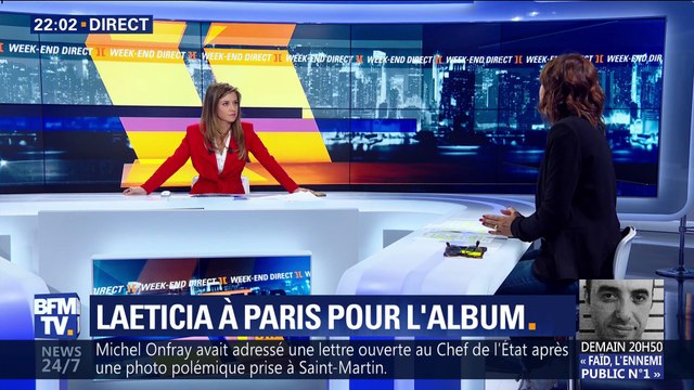 Laeticia Hallyday à Paris pour l'album posthume de Johnny