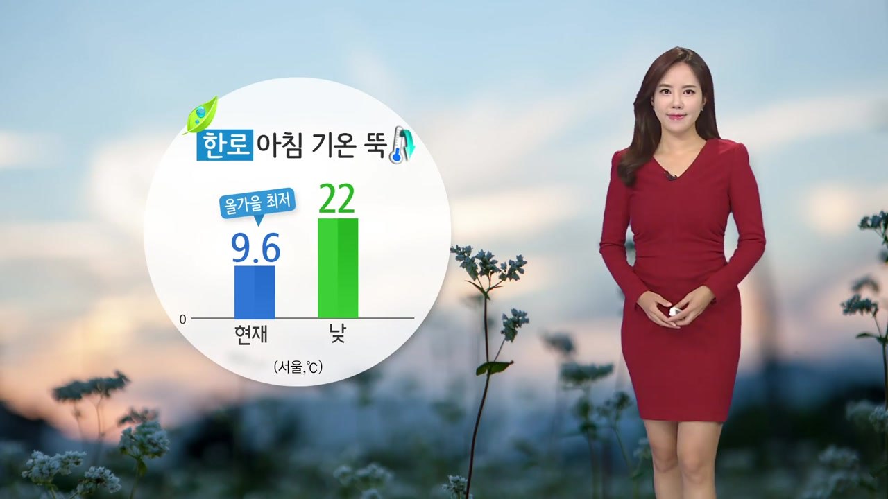 [날씨] '한로' 올가을 들어 가장 쌀쌀, 낮엔 선선 / YTN