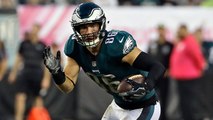 Wentz hangs in pocket to find Ertz for 23 yards