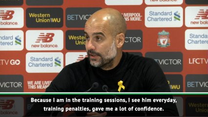 Download Video: Guardiola reveals he asked Mahrez to take penalty in Liverpool draw