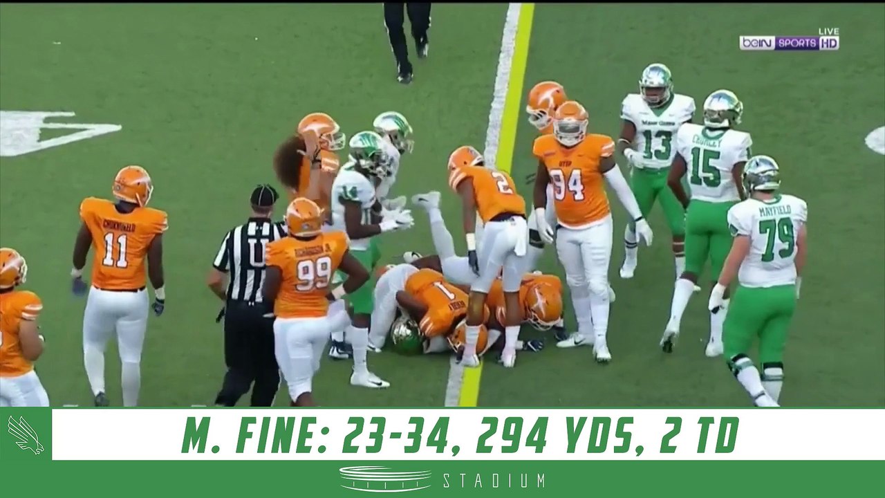 Mason Fine Highlights: North Texas - UTEP 2018