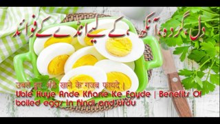 Uble Huye Ande Khane Ke Fayde | Benefits Of Boil Eggs by techtube
