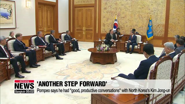 Pompeo says he had good, productive conversations with North Korea's Kim Jong-un