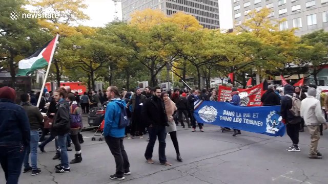 Thousands attend anti-racism protest in downtown Montreal