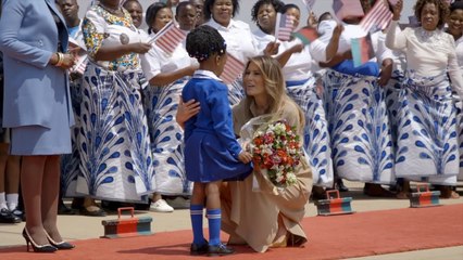 Watch Melania Trump And Emotional Moments With Children In Malawi