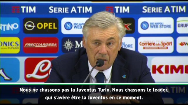 8e j. - Ancelotti : Nous chassons le leader, pas la Juventus