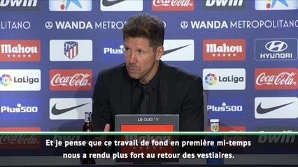 8e j. - Simeone : "Le travail de la première mi-temps a payé en deuxième"