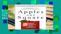 D.O.W.N.L.O.A.D [P.D.F] Apples are Square: Thinking Differently About Leadership [P.D.F]