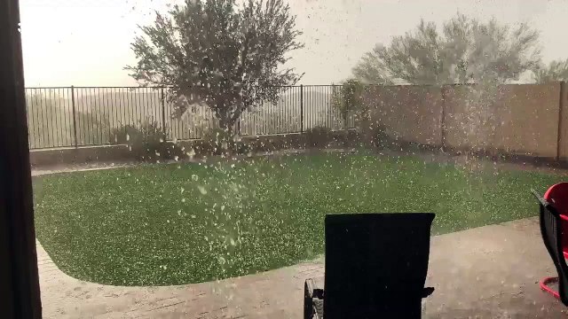 Storm brings pea-sized hail to Phoenix, Arizona suburb
