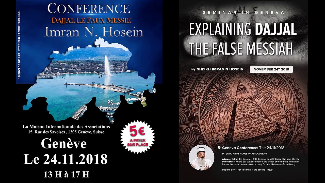 Seminar In Genava, Switzerland Announcement From Sheikh Imran N Hosein - 24/11/18