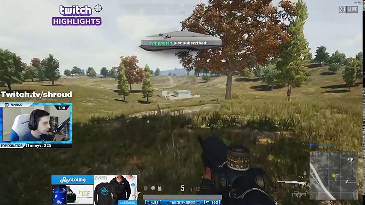 M24 + x15 Scope - Shroud win first solo game 2018 - PUBG HIGHLIGHTS TOP 1 #35