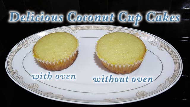 Cupcakes - Delicious Coconut Cupcakes (without oven)