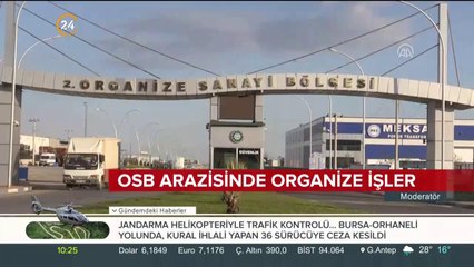OSB arazisinde organize işler
